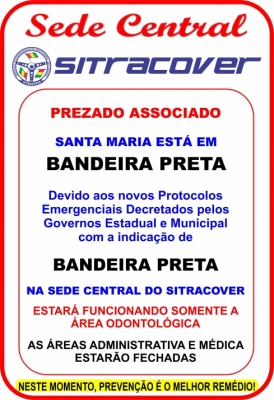 Cartaz Sede Central - Bandeira Preta